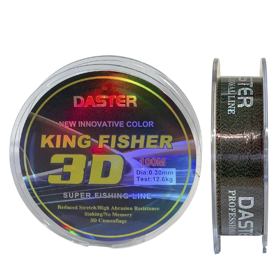 Волосінь 3D King Fisher Invisible 100m, 12.60kg 0.30mm