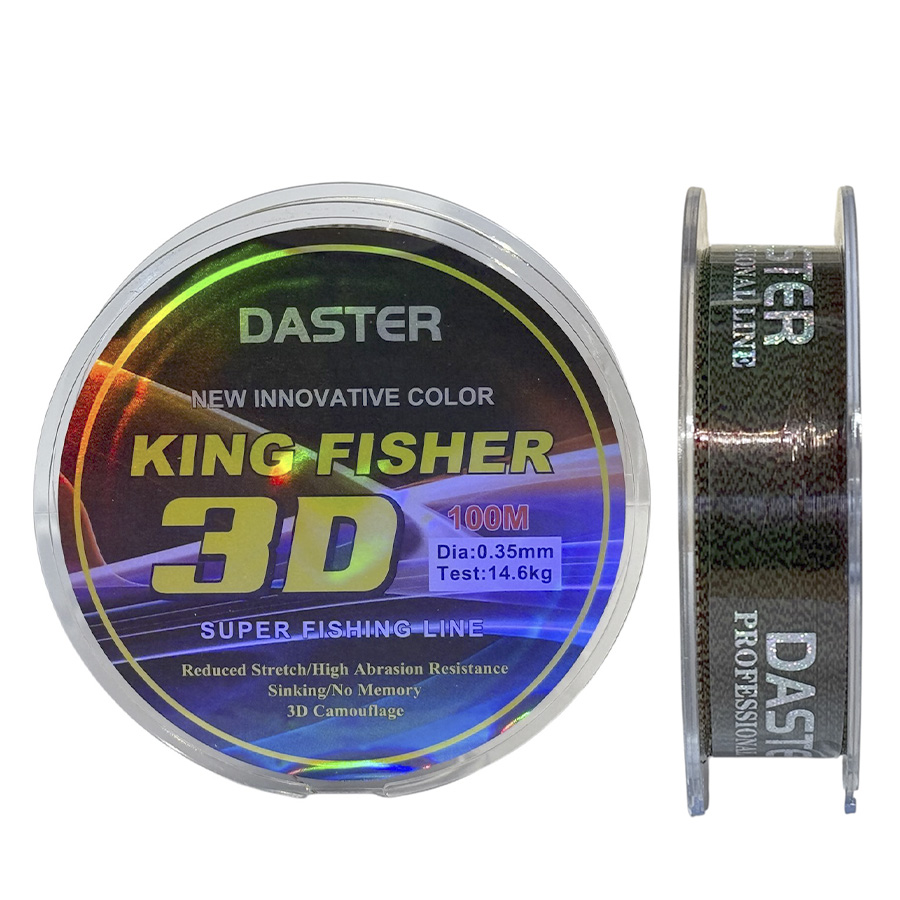 Волосінь 3D King Fisher Invisible 100m, 14.60kg 0.35mm