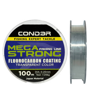 Леска Condor MegaStrong Fluorocarbon Coating 100m 0.20mm