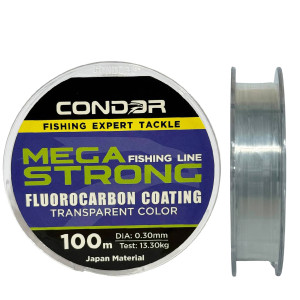 Леска Condor MegaStrong Fluorocarbon Coating 100m 0.30mm Леска Condor MegaStrong Fluorocarbon Coating 100m 0.30mm