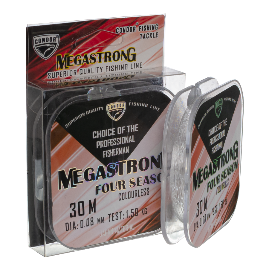 Волосінь Condor Megastrong Four Seasons 30m 0.08mm Волосінь Condor Megastrong Four Seasons 30m 0.08mm