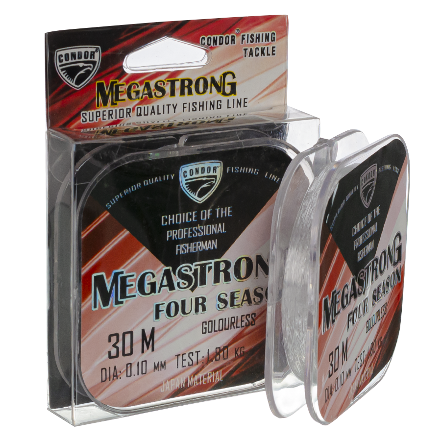 Волосінь Condor Megastrong Four Seasons 30m 0.10mm Волосінь Condor Megastrong Four Seasons 30m 0.10mm