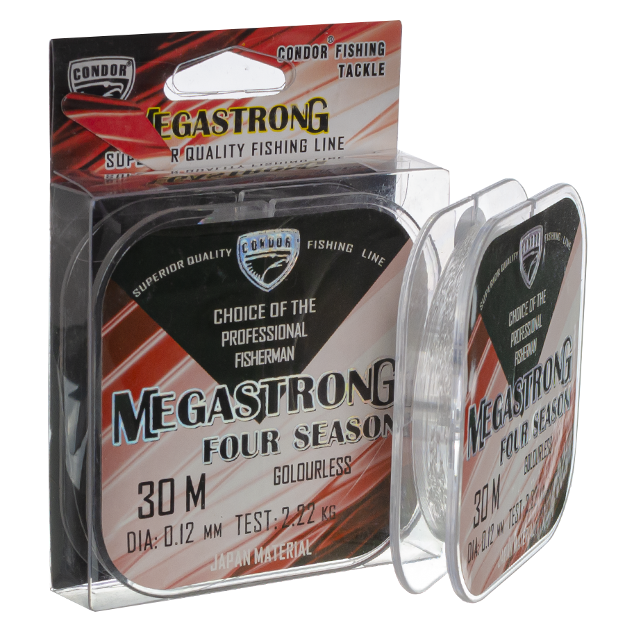 Волосінь Condor Megastrong Four Seasons 30m 0.12mm Волосінь Condor Megastrong Four Seasons 30m 0.12mm