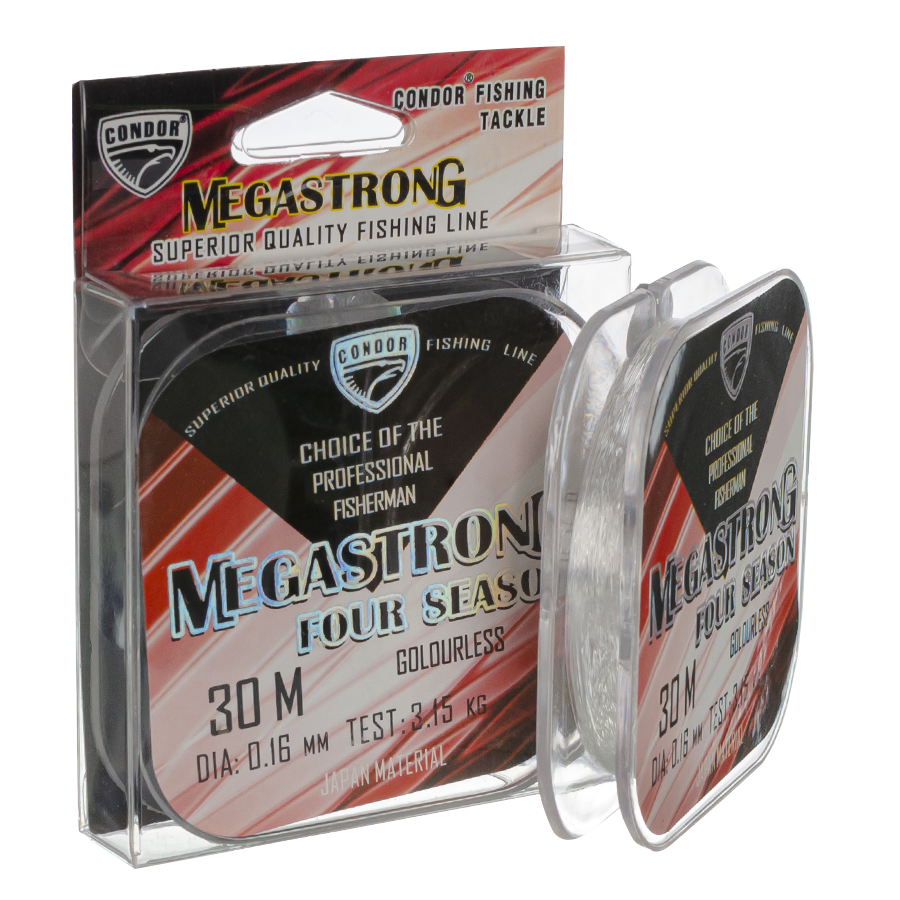 Волосінь Condor Megastrong Four Seasons 30m 0.16mm Волосінь Condor Megastrong Four Seasons 30m 0.16mm