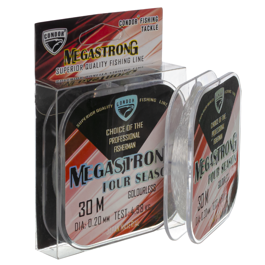 Волосінь Condor Megastrong Four Seasons 30m 0.20mm Волосінь Condor Megastrong Four Seasons 30m 0.20mm