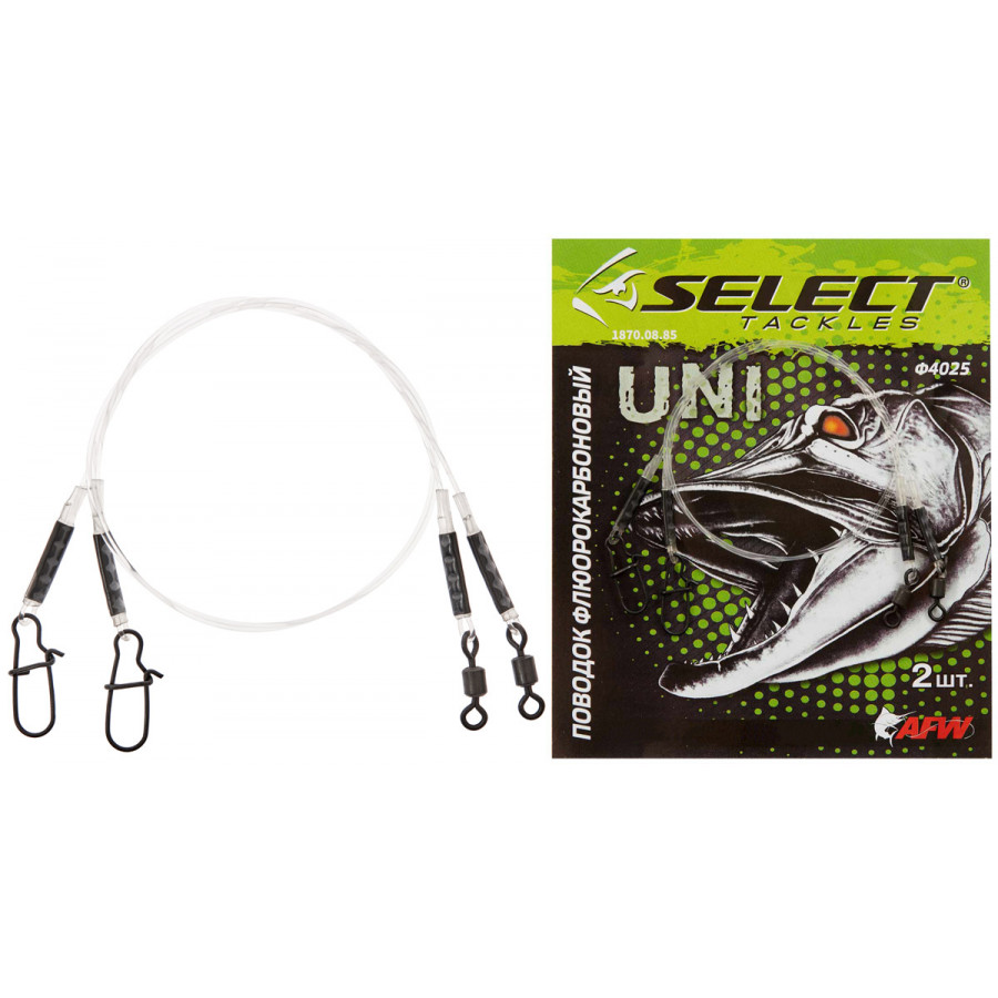 Повідець Select флюорокарбон 25см 6кг (2 шт/уп) Повідець Select флюорокарбон 25см 6кг (2 шт/уп)