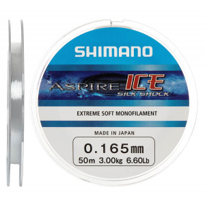 Леска Shimano Aspire Silk Shock Ice 50m 0.06mm 0.5kg Леска Shimano Aspire Silk Shock Ice 50m 0.06mm 0.5kg