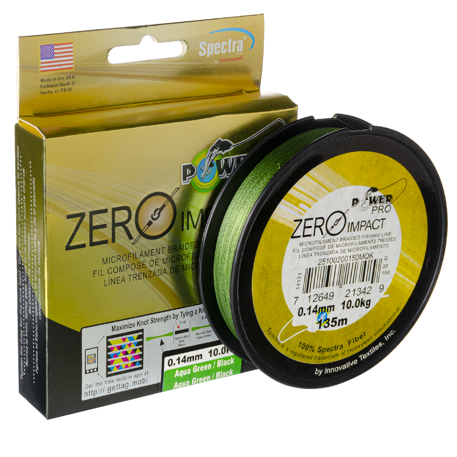Шнур плетений Power Pro Zero Impact 0,14mm 135m