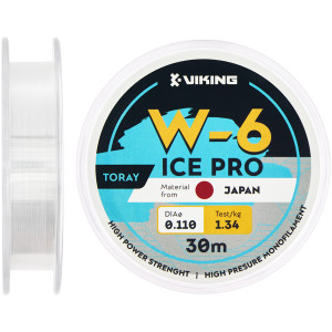 Волосінь Viking Fishing Ice Pro W-6 30m (clear) 0.110mm 1.34kg