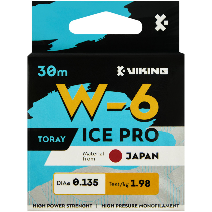 Леска Viking Fishing Ice Pro W-6 30m (clear) 0.135mm 1.98kg Леска Viking Fishing Ice Pro W-6 30m (clear) 0.135mm 1.98kg