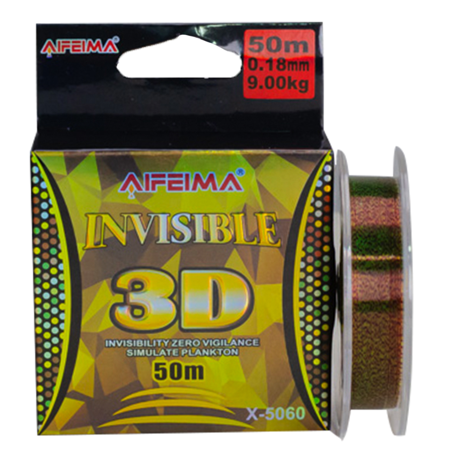 Леска 3D Feima Invisible 50m 9.00kg 0.18mm