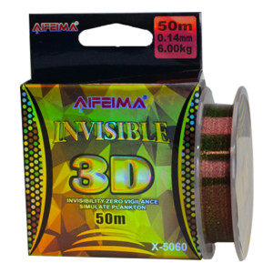 Леска 3D Feima Invisible 50m 6.00kg 0.14mm