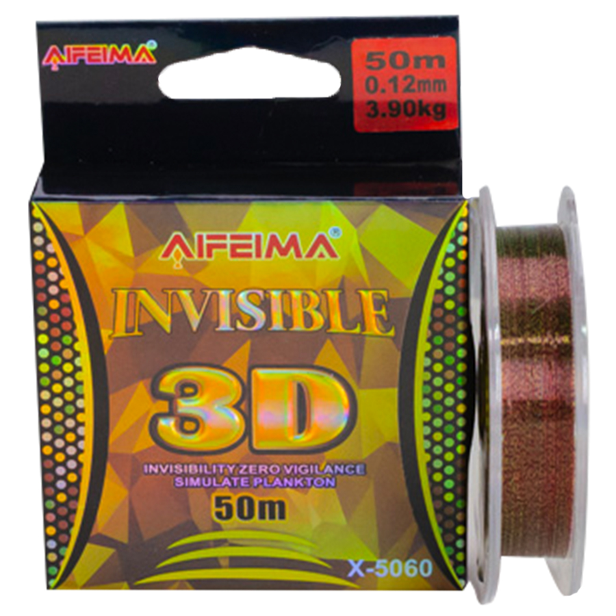 Леска 3D Feima Invisible 50m 3.90kg 0.12mm