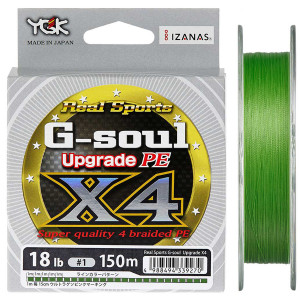 Шнур YGK G-Soul X4 Upgrade 100m (салат.) #0.25/5lb Шнур YGK G-Soul X4 Upgrade 100m (салат.) #0.25/5lb