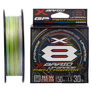 Шнур YGK X-Braid Upgrade X8 Pentagram 150m #1.5/0.205mm 30lb/13.5kg