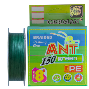 Шнур German Spider Green X8 (темно-зеленый) 0.18mm 150m 17.0kg