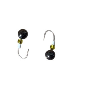 Мормышка вольфрам Шар с отверствием кр.№18 3mm 0,2g Black