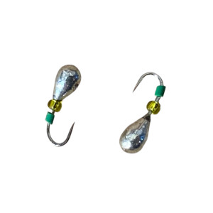 Мормышка вольфрам Капля с отверстием кр № 18 0,4g Silver