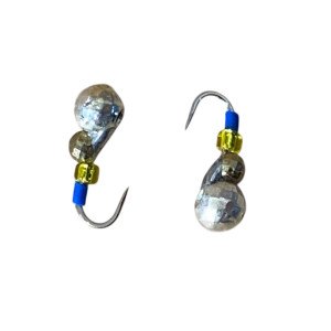 Мормышка вольфрамовая Муравей гранёный, крючок №16 0,7g Silver+Gold Мормышка вольфрамовая Муравей гранёный, крючок №16 0,7g Silver+Gold