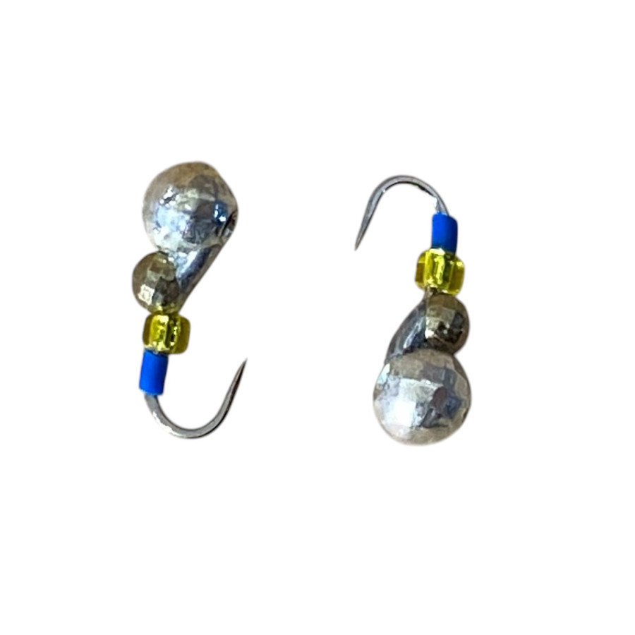 Мормишка вольфрам Мураха гранована, гачок №16 0,7g Silver+Gold