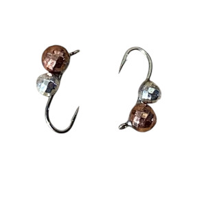 Мормышка вольфрам Мур-мелк.грань с ушком кр.№ 18 0,4g Cuper+Silver