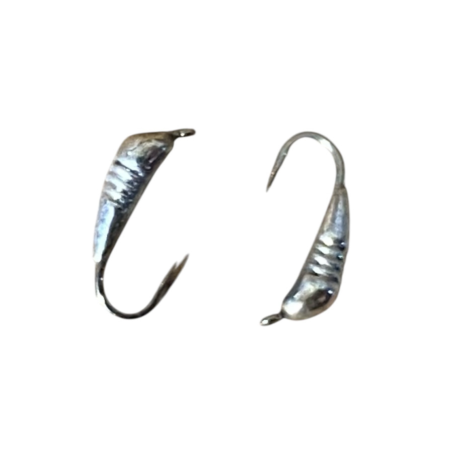 Блешня вольфрам Банан з насічками кр. № 16 0,3g Срібло