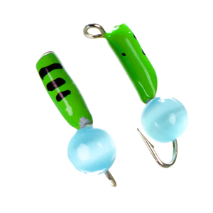 Мормышка вольфрамовая |149| Столбик с камнем кошачий глаз 2 0,46g