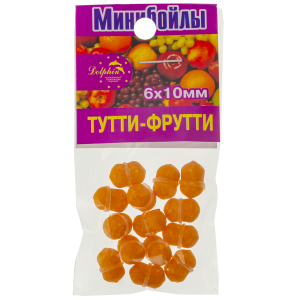 Мини-бойлы тонущие Dolphin 6X10mm "тутти-фрутти" Мини-бойлы тонущие Dolphin 6X10mm "тутти-фрутти"