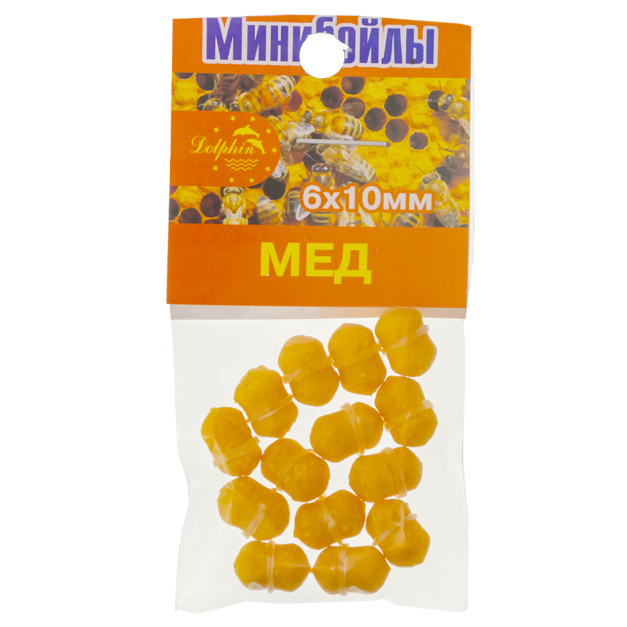 Міні-Бойли тонущі Dolphin 6X10mm "мед"