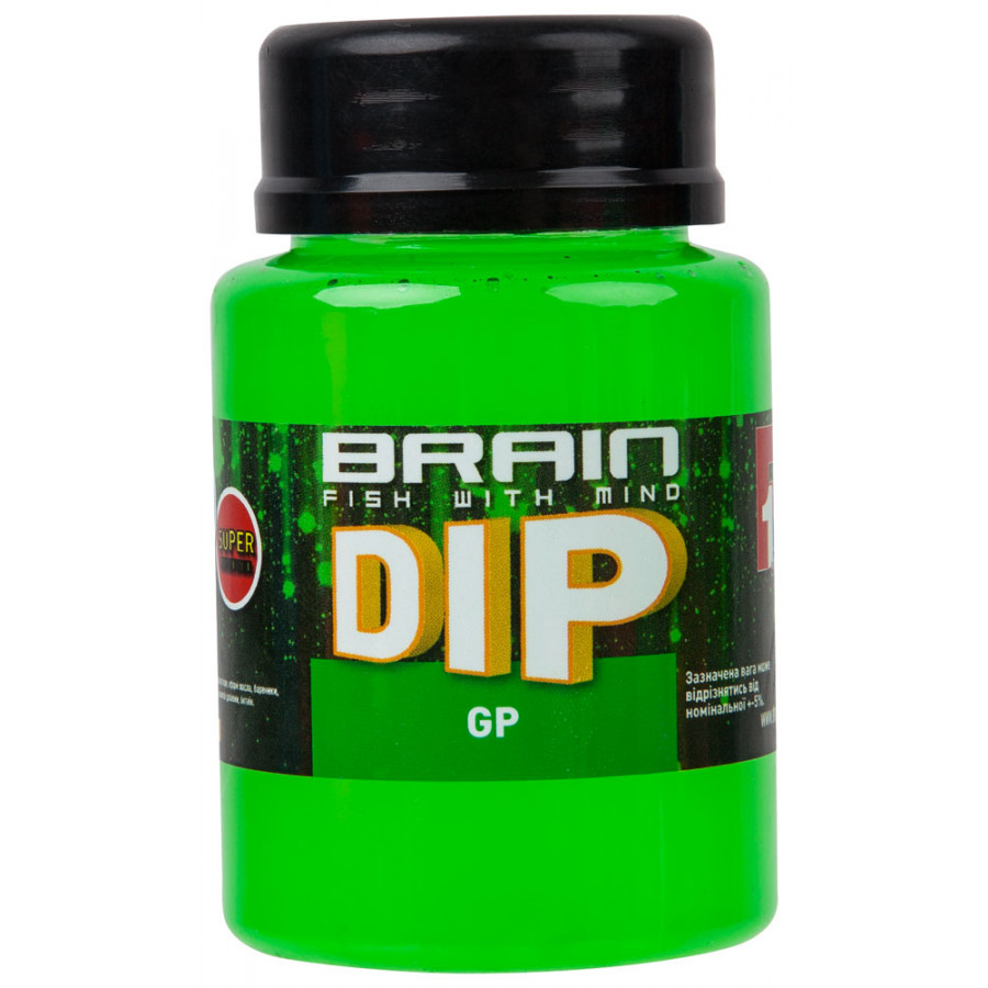 Діп для бойлів Brain F1 GP (зелений горошок) 100ml Діп для бойлів Brain F1 GP (зелений горошок) 100ml