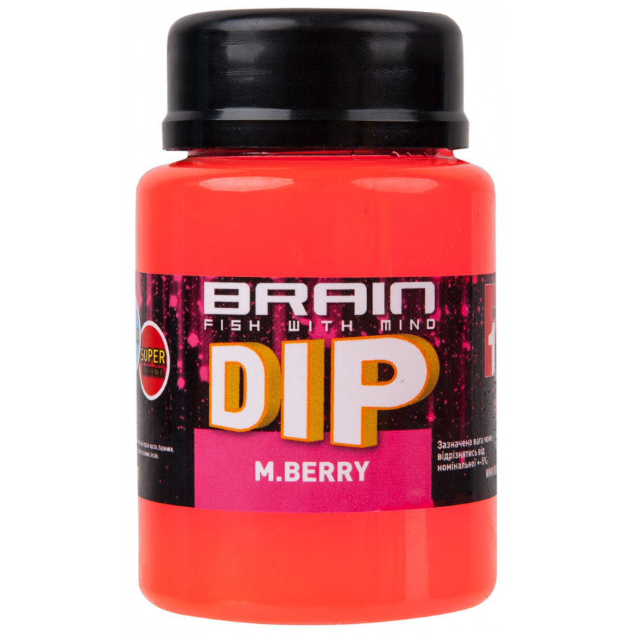 Діп для бойлів Brain F1 M.Berry (шовковиця) 100ml Діп для бойлів Brain F1 M.Berry (шовковиця) 100ml