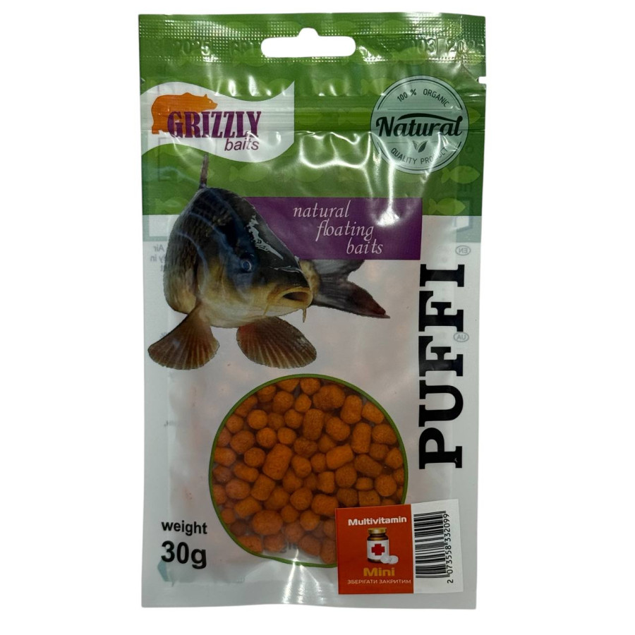 Повітряне тісто Grizzly baits Мультивітамін mini 30g
