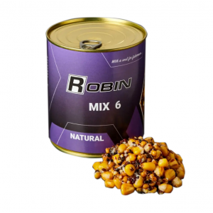 MIX-6 зерен ROBIN 900 ml. ж/б Натур