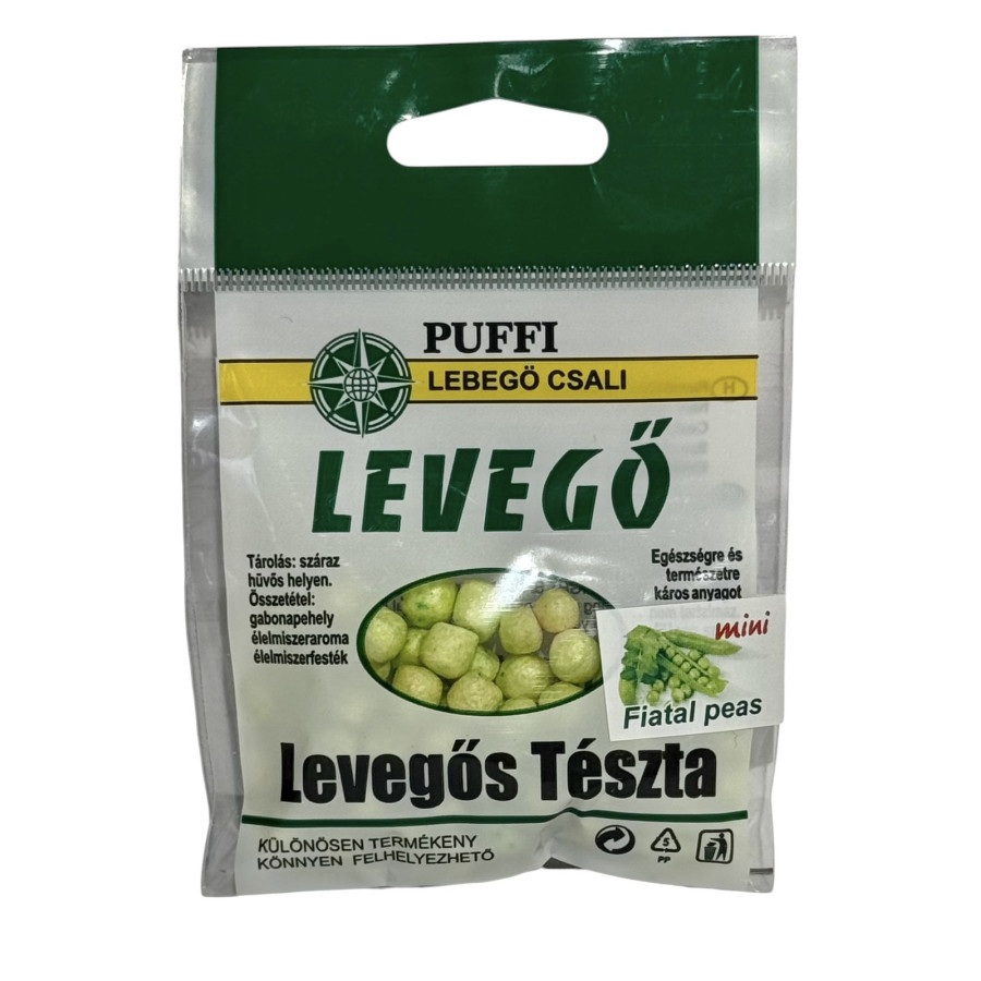 Повітряне тісто (Levegos teszta) PUFFI LEVEGO Fiatal peas (молодий горох) mini