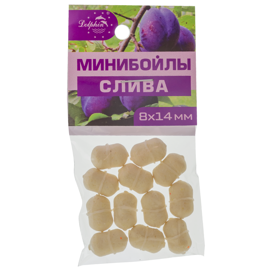Міні-Бойли тонущі Dolphin 8X14mm "слива"