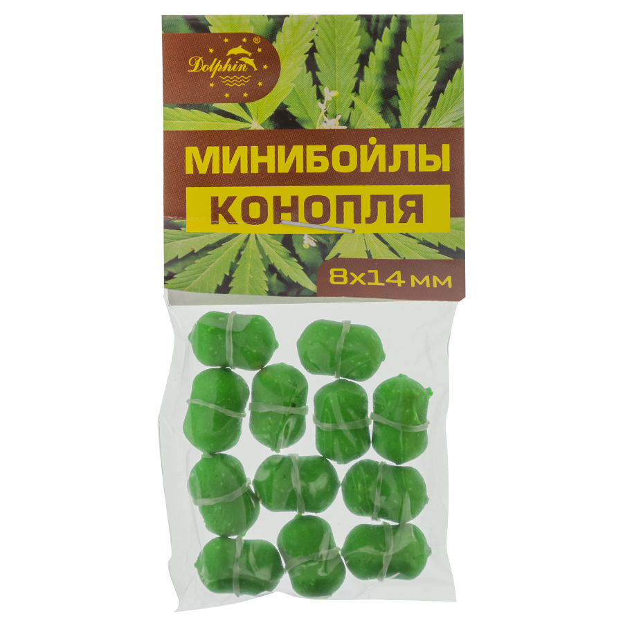 Міні-Бойли тонущі Dolphin 8X14mm "конопля"