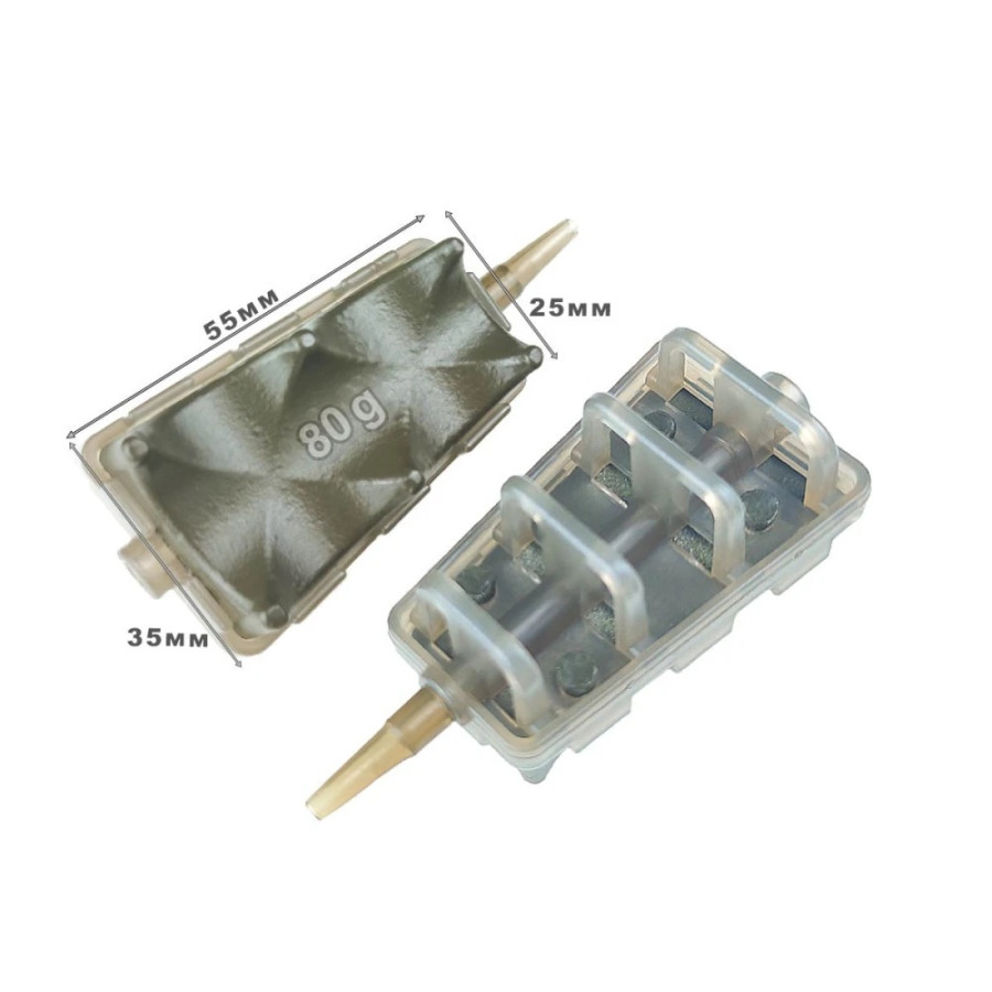 Годівниця Flat-Ріка з грунтозачепами 80g