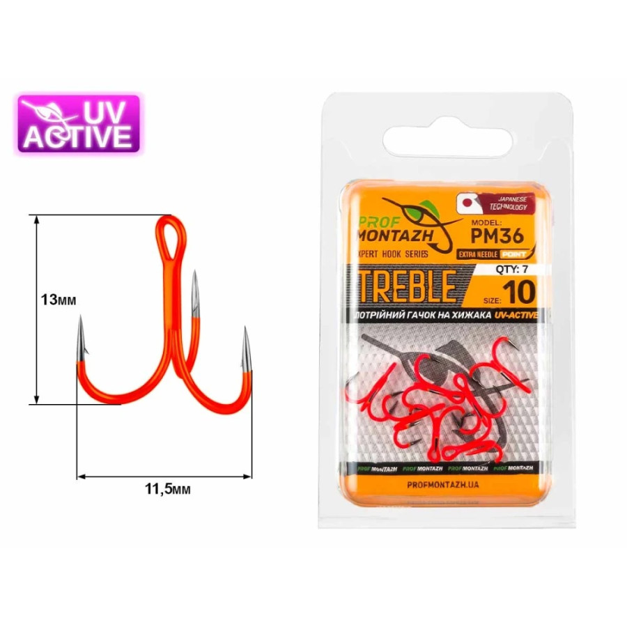 Трійник Profmontazh Orange UV PM36 №, 10 (7 шт/уп)