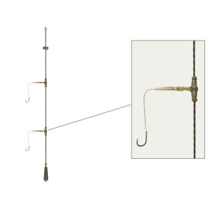 Готовый монтаж "Карась-Вертолет" на 2 крючка 20g Готовый монтаж "Карась-Вертолет" на 2 крючка 20g