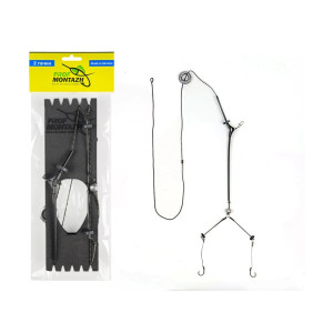 Оснастка ProfMontazh на толстолоба без поплавка на (2 крючка)