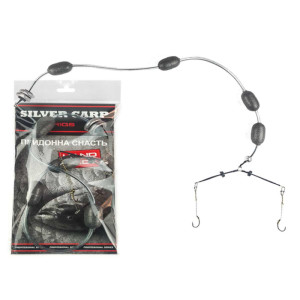 Монтаж донный на толстолоба Silver Carp 2 крючка Монтаж донный на толстолоба Silver Carp 2 крючка