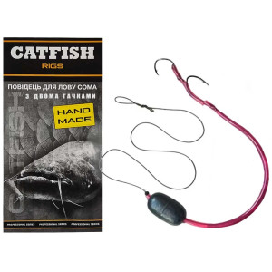 Плавающий поводок Catfish для ловли сома 2 крючка Плавающий поводок Catfish для ловли сома 2 крючка