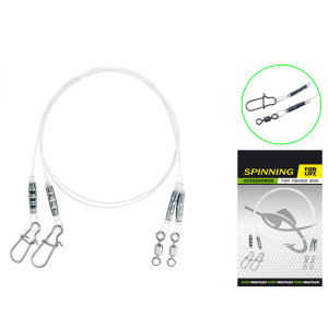 Поводки флюракорбоновые ПрофМонтаж 20см 14кг (2шт/уп) Поводки флюракорбоновые ПрофМонтаж 20см 14кг (2шт/уп)