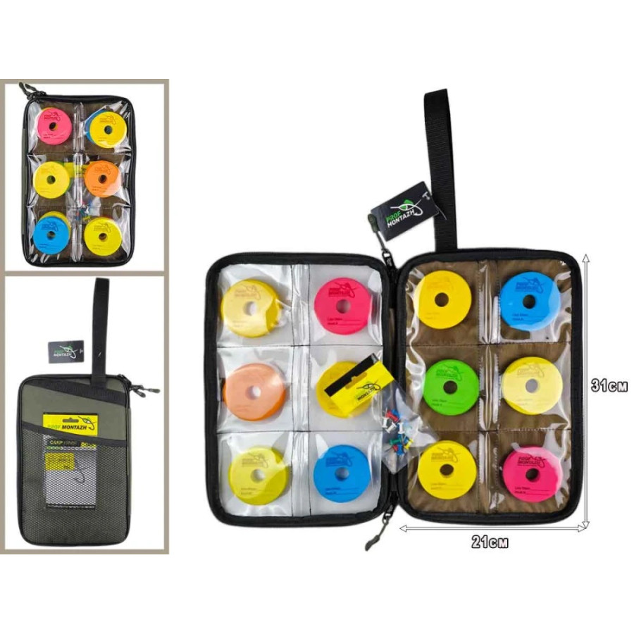 Повідочниця з прозорим верхом Rig Spool EVA 12шт 31х21х2см