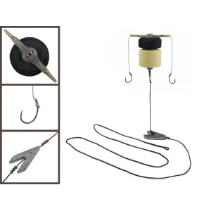 Придонный монтаж для ловли толстолоба KRAKEN на 2 крючка