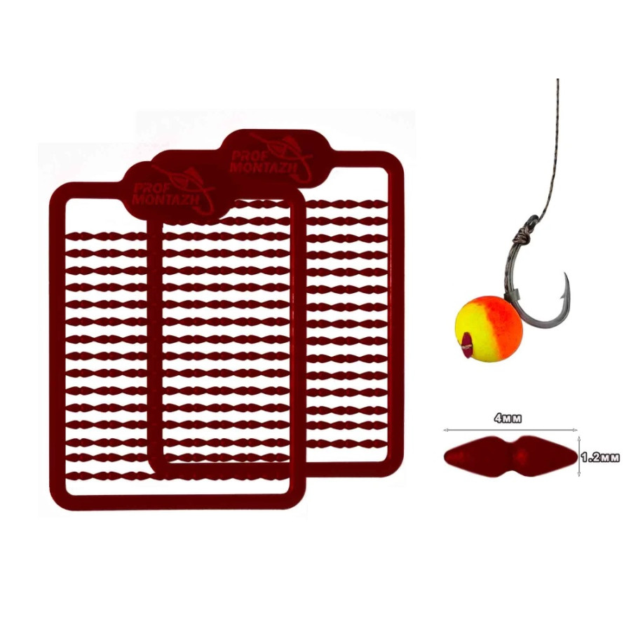 Стопор для насадок Micro Stops For Baits (Brown)