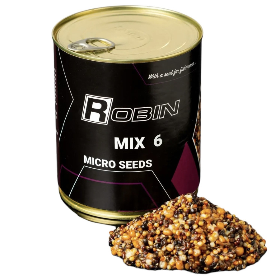 MIX-6 ROBIN 900 ml ж/б Микро-зерно