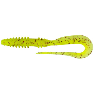 Силикон Keitech Mad Wag Slim 4.5" ц:pal#01 chartreuseredflake