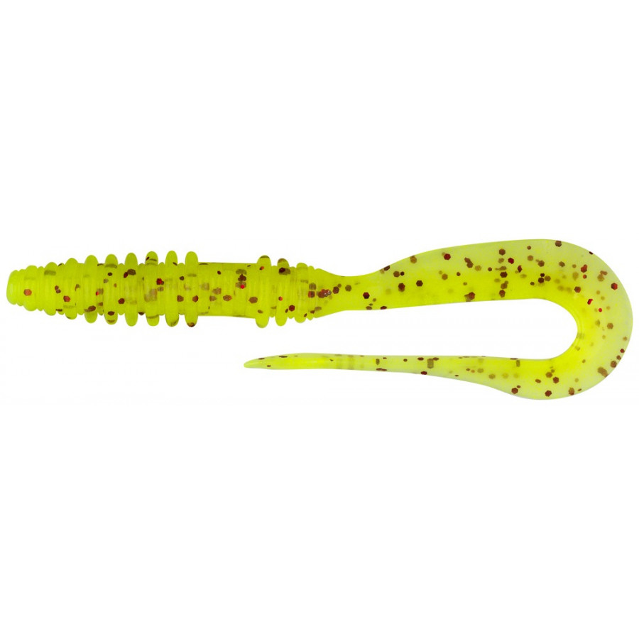 Силикон Keitech Mad Wag Mini 3.5" (10 шт/уп) ц:01 chartreuseredflake