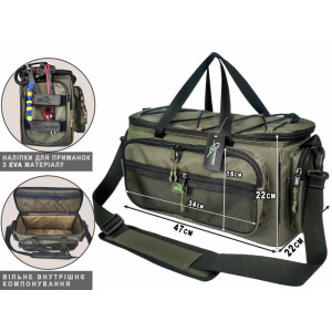 Сумка рыбацкая Lures & Rigs 47х22х22см Сумка рыбацкая Lures & Rigs 47х22х22см